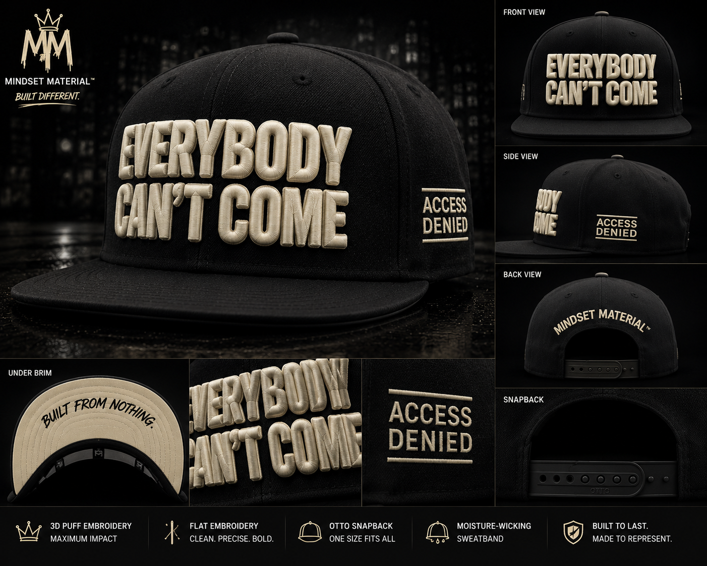 Average People Defend Average Lives Snapback Hat