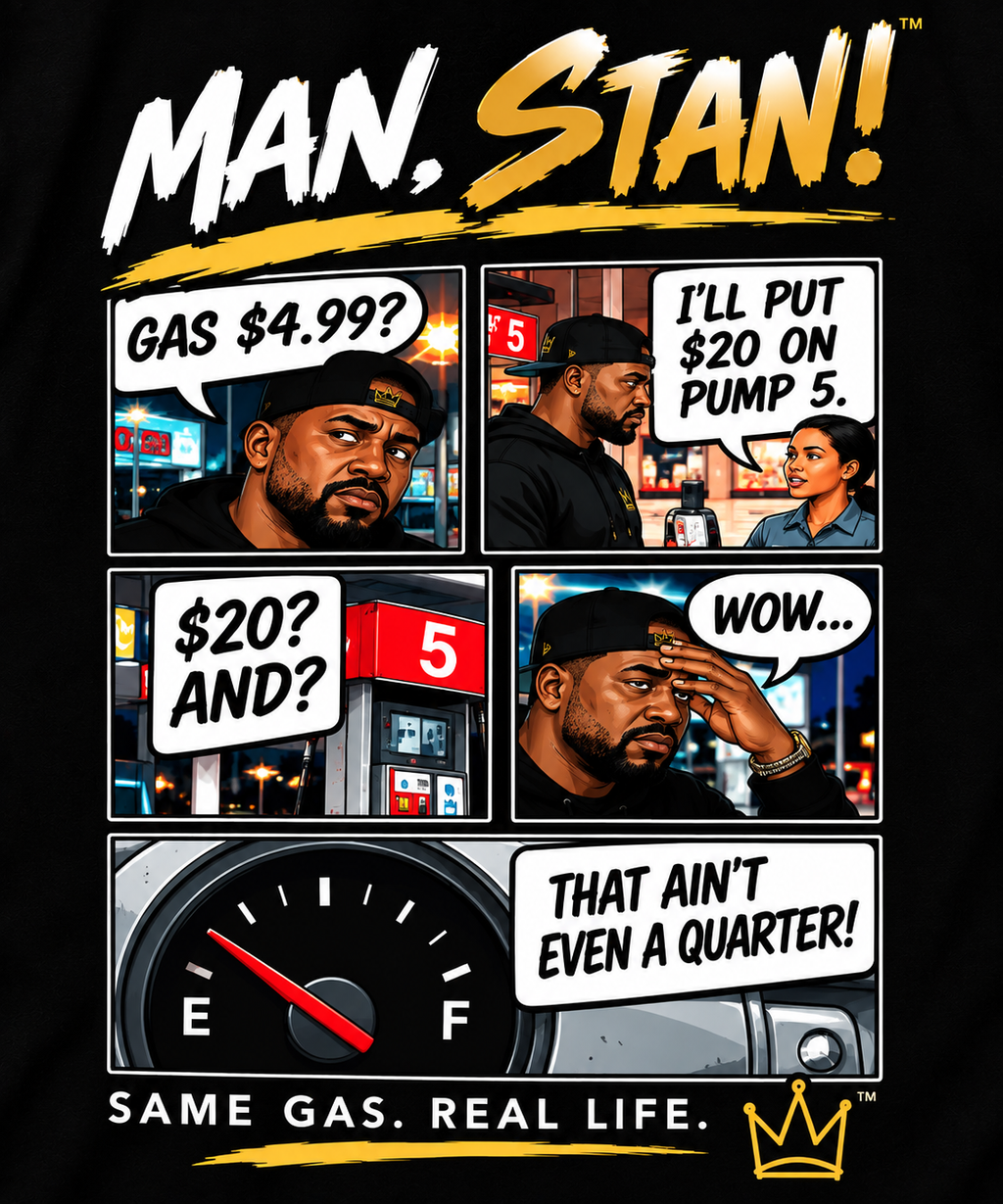 MAN, STAN! Episode 1 front comic artwork close-up